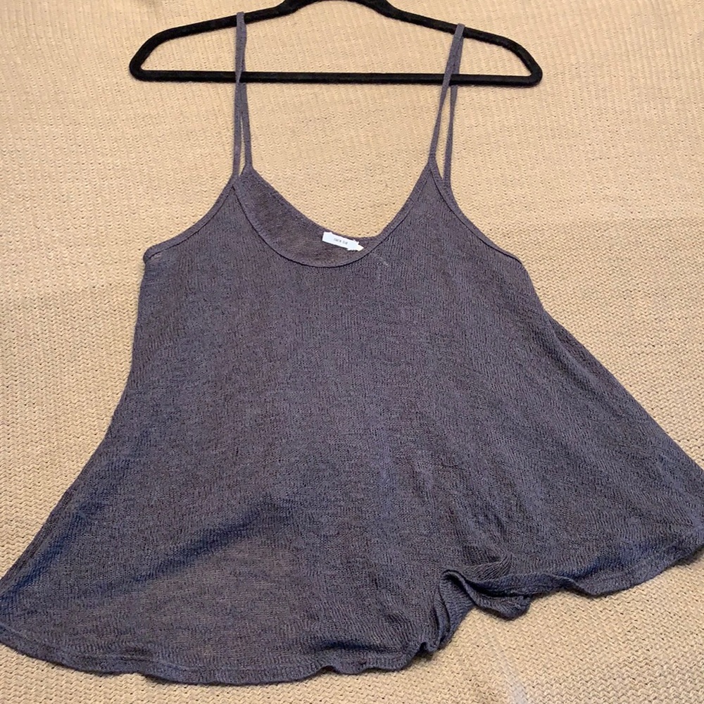 Grey sweater tank top